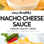 VEGAN NACHO CHEESE DIP easy 1-bowl #vegandiP #vegan #appetizers #veganrecipes #veganappetizers #cheesedip #nachosauce #vegancheese #vegannacho #nachocheese