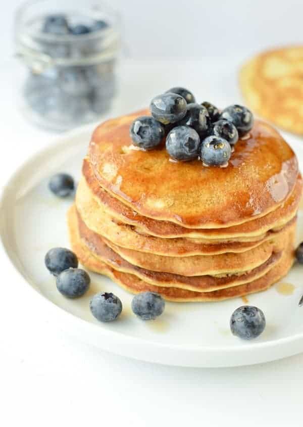 4-ingredient Vegan Chickpea Flour Pancakes - The Conscious Plant Kitchen