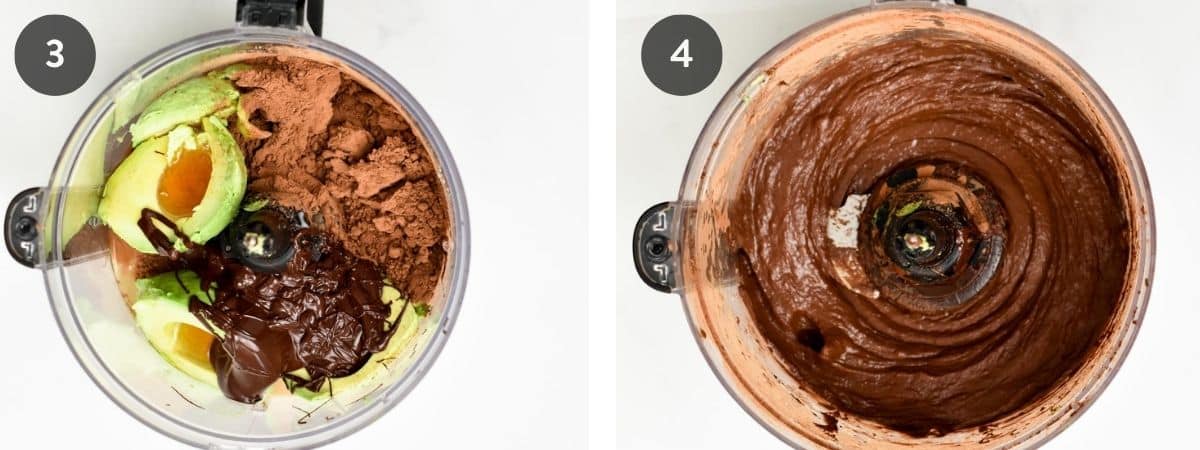 Making Chocolate Avocado Mousse