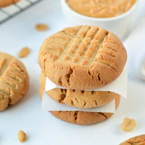 Vegan 3-Ingredient Peanut Butter Cookies