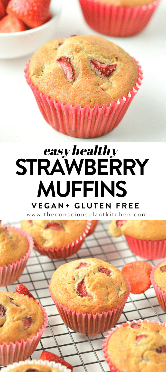 Easy Healthy Strawberry Muffins Recipe