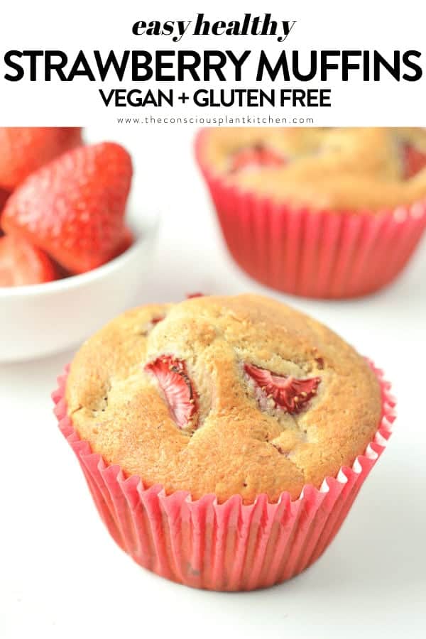 Easy Healthy Strawberry Muffins Recipe