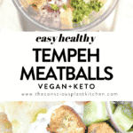 TEMPEH MEATBALLS perfect for salad or appetizers #vegan #vegandinner #veganmeals #tempeh #veganappetizers #veganmeatballs #meatballs #veganrecipes #healthy #easy #1bowl #whatis #vegan #salad