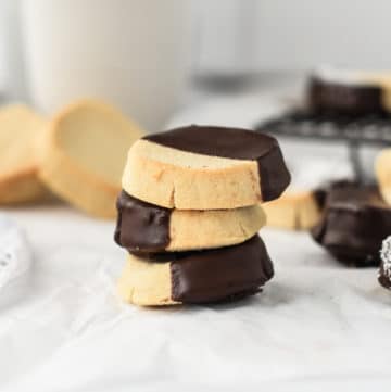shortbread cookies made with coconut flour