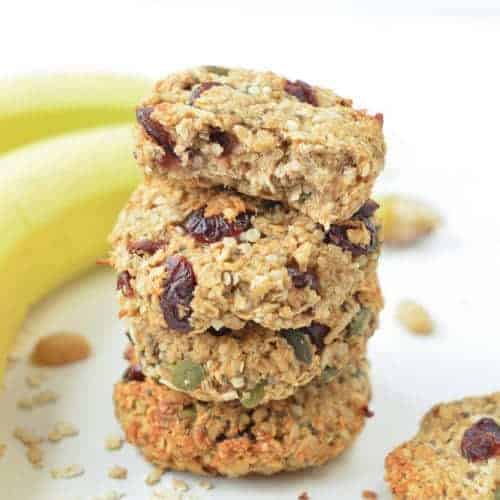 SUPER SEEDS BANANA PEANUT BUTTER COOKIES , no eggs #veganbaking #vegancookies #veganglutenfree #veganeasy #easy #glutenfreebaking #grainfree #healthybaking #delicioushealthyrecipes #cleaneating #3ingredients #veganbaking #healthyvegan #healthyveganrecipes #healthyvegandiet #howtobeahealthyvegan #healthy