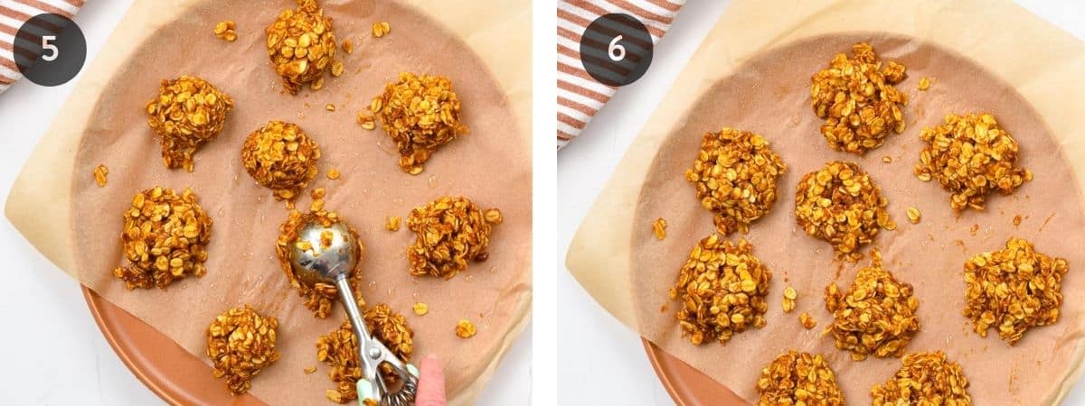 Making No-Bake Pumpkin Cookies