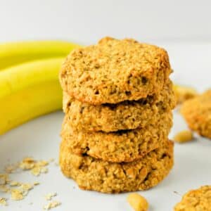 Peanut Butter Banana Oatmeal Cookies