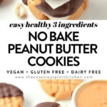 No bake peanut butter cookies 3 ingredients