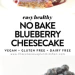 Vegan cashew cheesecake