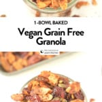 HEALTHY VEGAN GRANOLA Grain Free #vegan #granola #grainfree #healthy #easy #recipe #paleo #homemade #cleaneating