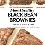 HEALTHY BLACK BEAN BROWNIES Vegan Gluten free #blackbeanbrownies #veganblackbeansbrownies #easyblackbeanbrownies #healthyblackbeanbrownies #glutenfreeblackbeanbrownies #blackbean #brownies #bestblackbeanbrownies #fudgybrownies #healthybrownies #fudgy #noeggsblackbeanbrownies #noeggs #eggfree #dairyfree #dairyfreebrownies #healthybaking #veganbaking #glutenfreebaking