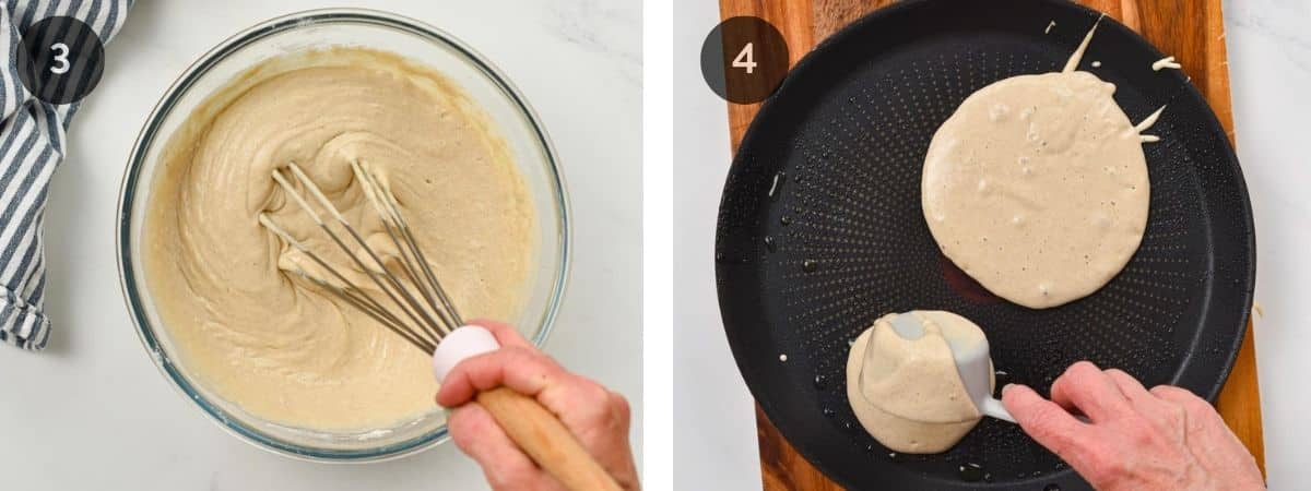 Making Vegan Buckwheat Pancakes