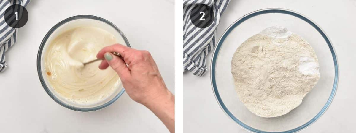 Step-by-step instructions on making Vegan Buckwheat Pancakes