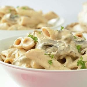 Vegan Creamy Mushroom Pasta