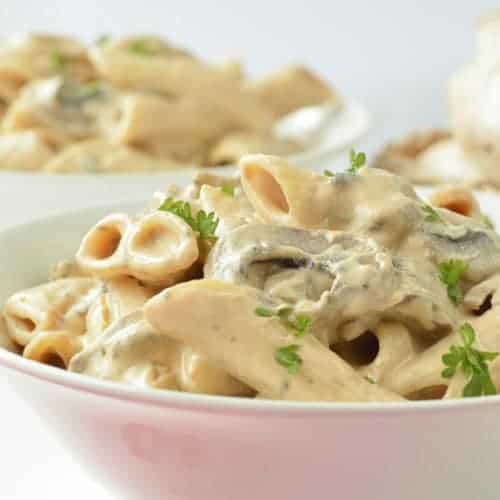 Vegan Creamy Mushroom Pasta