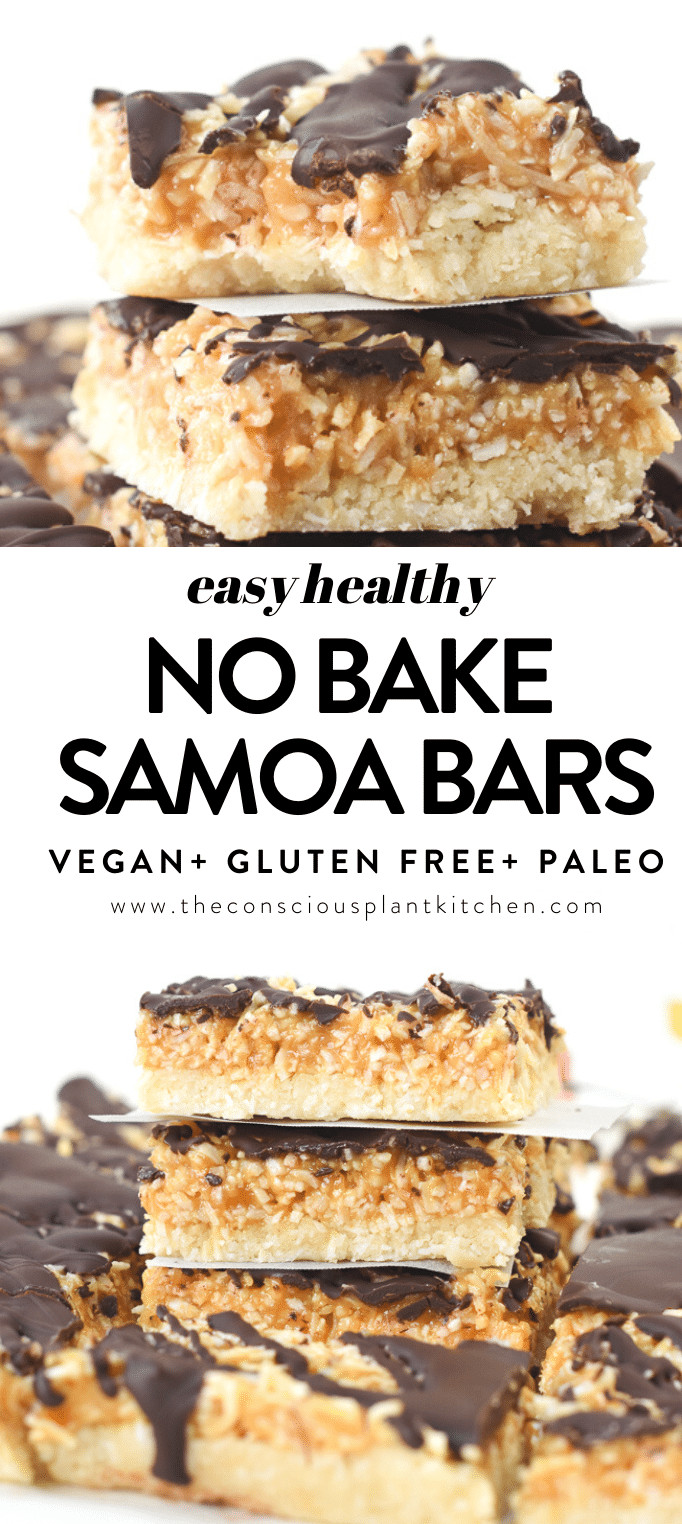 No Bake Samoa Bars