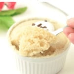 90 SECONDS VANILLA MUG CAKE Egg free + Dairy free