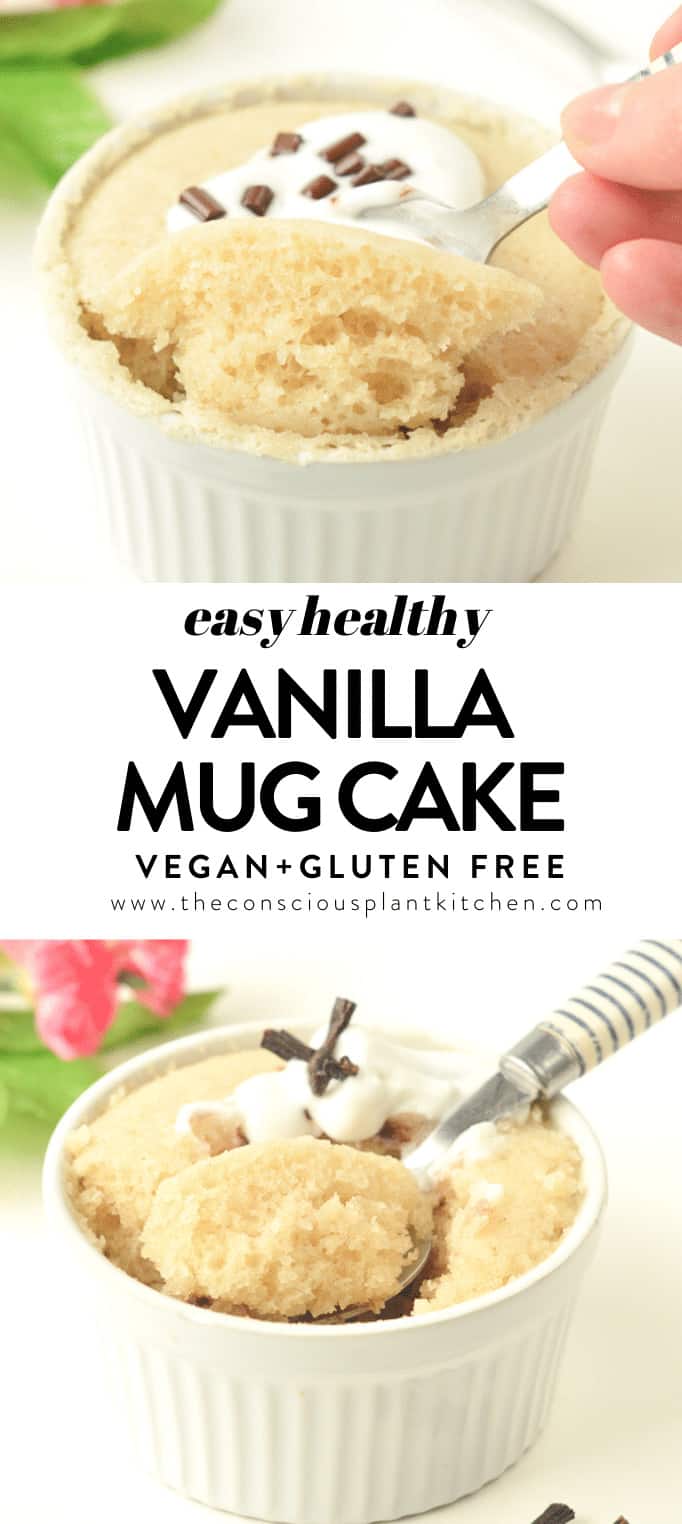EASY VANILLA MUG CAKE Vegan + Eggless + No MILK #vanillamugcake #mugcake #easy #healthy #veganmugcake #vegan #veganvanillamugcake #vegansnacks #vegandesserts #veganbaking #microwave #eggless #nomilk #healthy #5ingredients #glutenfree #howtomakeamugcake