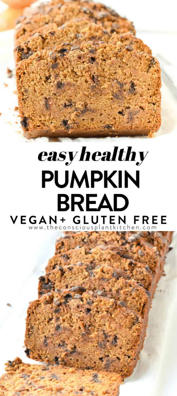 Vegan gluten free pumpkin bread
