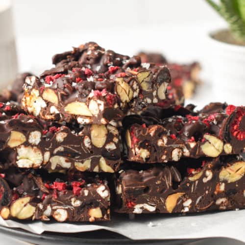 Healthy Vegan Rocky Road Slice