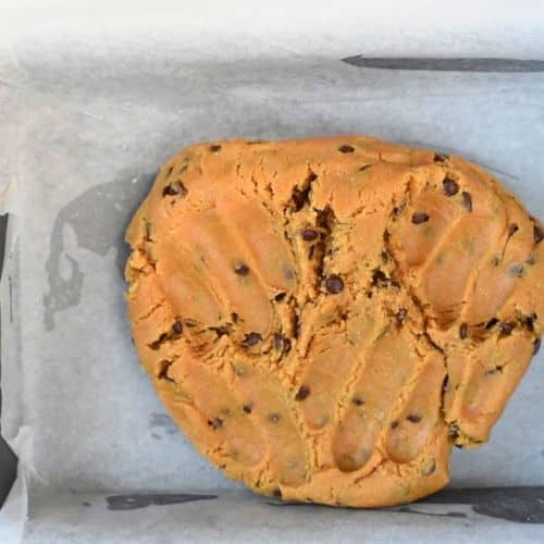 No-Bake Cookie Dough on a pan