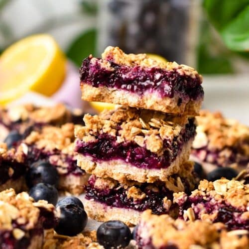 Vegan Blueberry Breakfast Bars