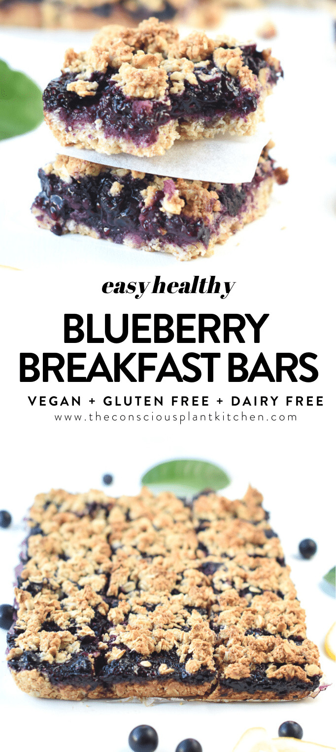 Healthy Blueberry Breakfast Bars