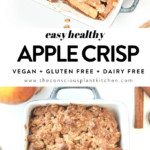 Healthy apple crisp
