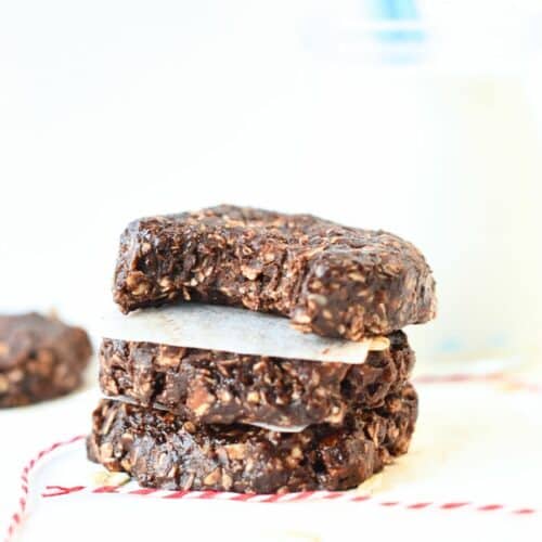 Healthy No-Bake Oatmeal Cookies