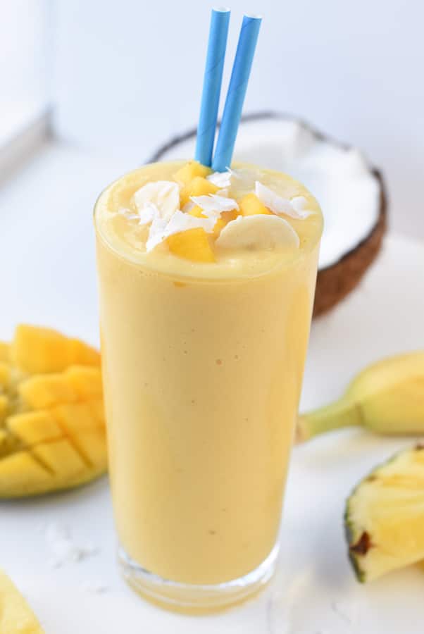 Healthy tropical smoothie