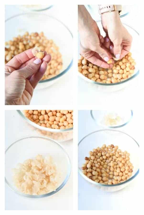 How to remove chickpea skin