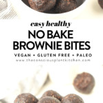 No bake brownie bites