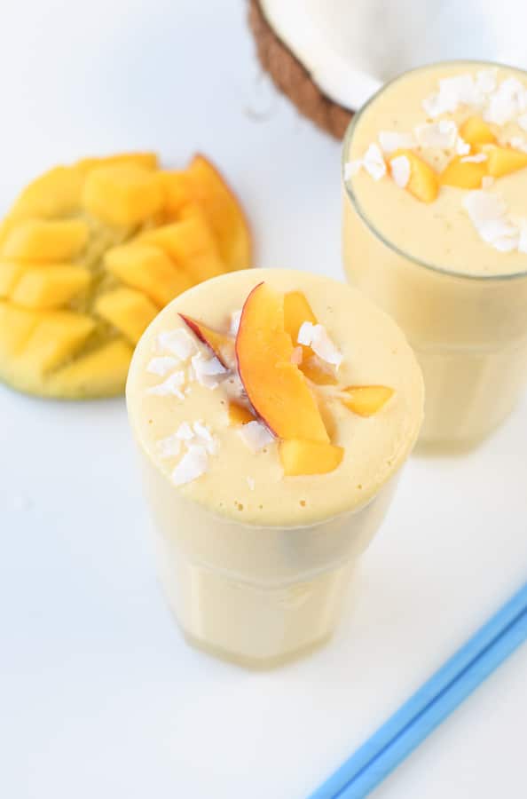 Vegan mango smoothie