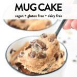 Healthy Vegan Mug Cake with Peanut Butter