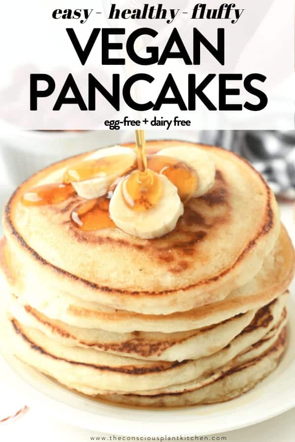 the BEST Vegan FLUFFY Pancake recipe
