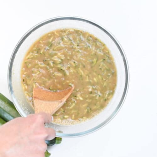 Vegan Zucchini Bread liquid ingredients