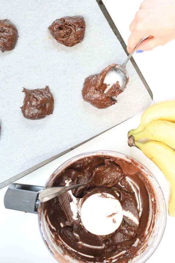 Fudgy Chocolate Banana Cookies