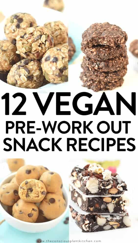 12 vegan pre-work out snack recipes