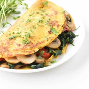 Chickpea Omelette (Vegan, Gluten-Free)