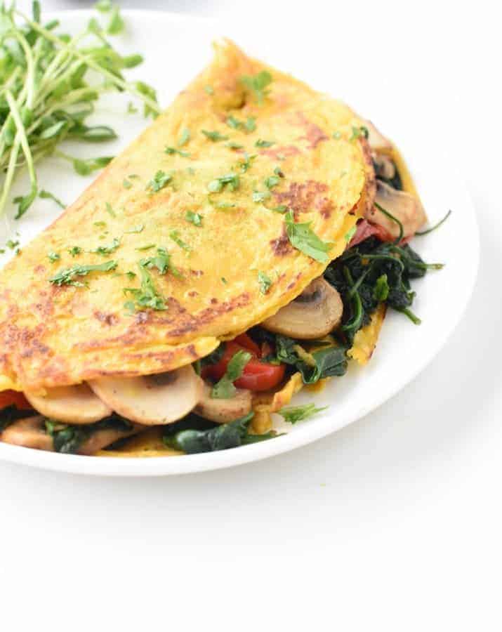 Chickpea omelette