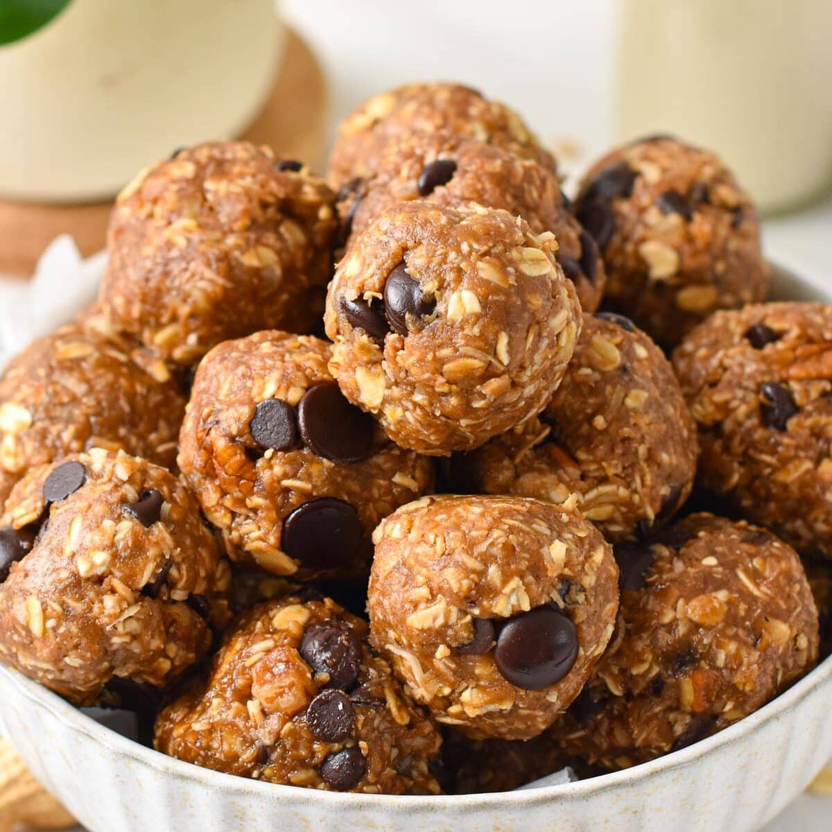 No-Bake Peanut Butter Oatmeal Balls - The Conscious Plant Kitchen