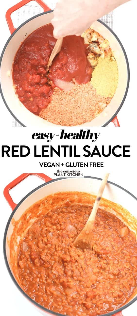Red lentil sauce recipe