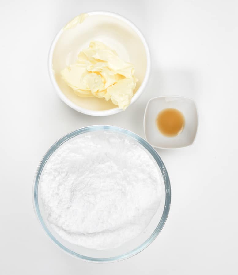 Vegan vanilla frosting ingredients