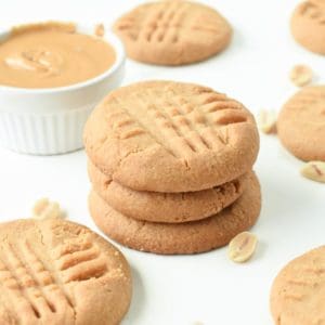 gluten free peanut butter cookies with gluten free flour