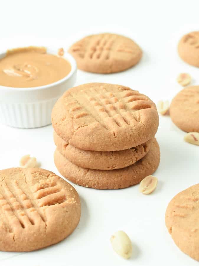 gluten free peanut butter cookies with gluten free flour