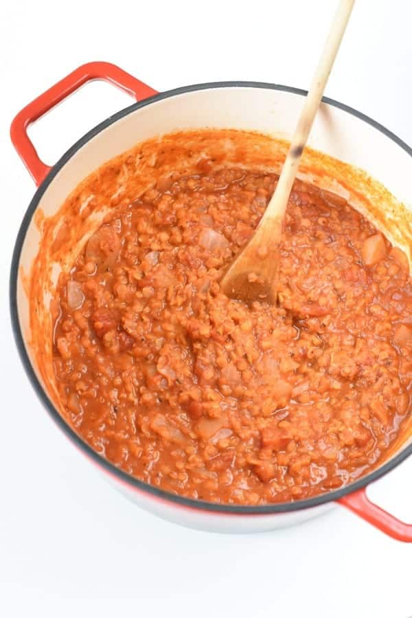 red lentil pasta sauce recipe