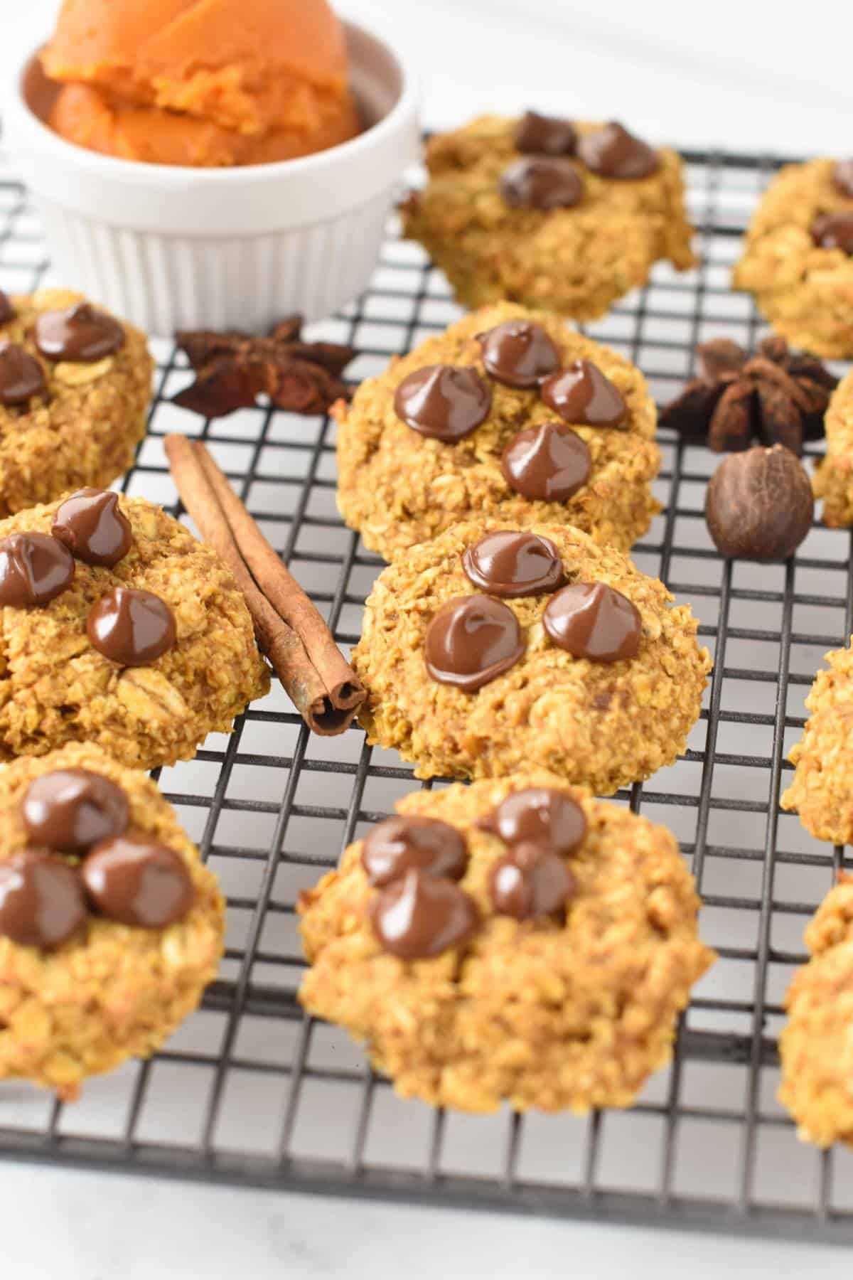 Pumpkin Banana Cookies