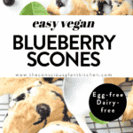 Vegan scones with blueberries