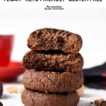 4 ingredient Chocolate Peanut Butter Cookies vegan gluten free