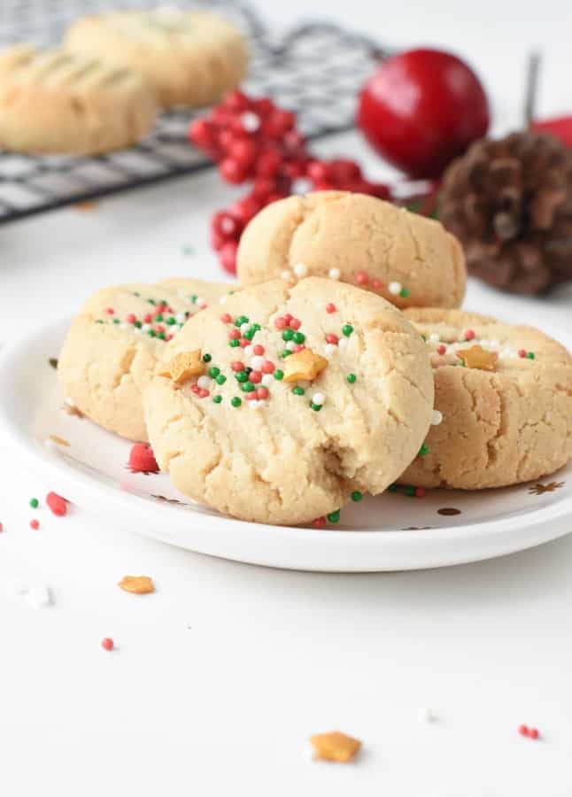 Almond Flour Shortbread Cookies 